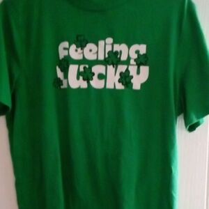 Old Navy Green Tee with White Logo